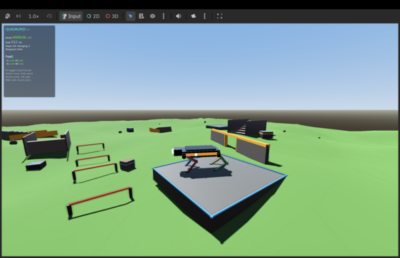 Procedural Quadruped Robot - Autonomous AI Dog in Godot 4.7