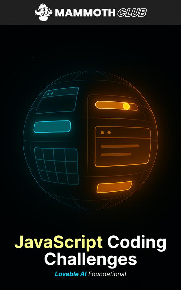 JavaScript Interview Challenges: Core Logic & AI Fundamentals