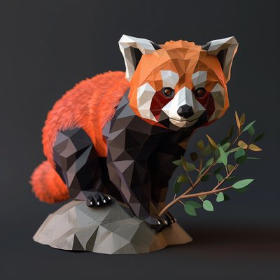 Creating Low Poly 3D Red Panda Models in Blender for Roblox Game Development