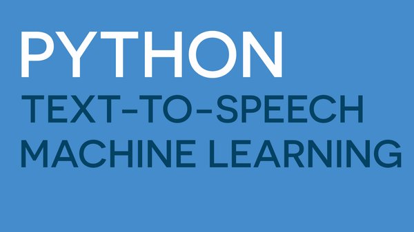 AI Voice Masterclass - Master Text-to-Speech with Python, ML, and Deep Learning