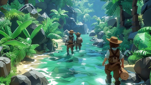 3D Model Low Poly Cartoon RPG Items in Blender 4