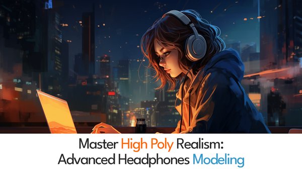Master High Poly Realism: Advanced Headphones Modeling