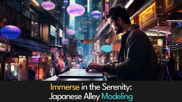 Immerse in the Serenity: Japanese Alley Modeling