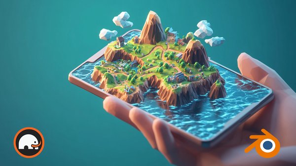Fantasy Asset Creation in Blender 4 - Complete Low Poly 3D Model Masterclass