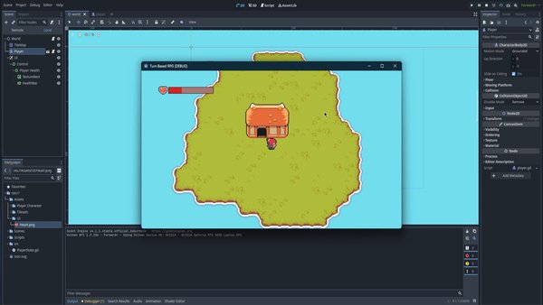 Build Player and Map for Micro Turn-Based RPG in Godot 4