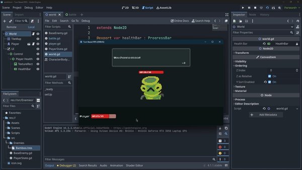 Build Combat for Micro Turn-Based RPG in Godot 4