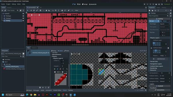 Build a 2D Parkour Speedrunner Platformer Game Level in Godot 4