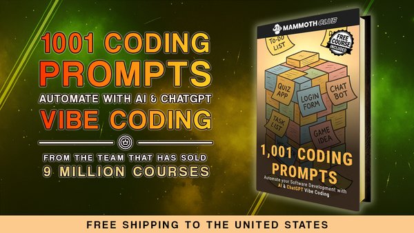 EBOOK - 1,001 Coding Prompts: Automate with AI & ChatGPT Vibe Coding