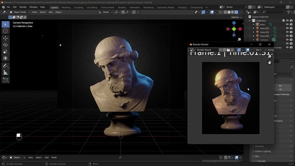 Advanced Portrait Lighting in Blender 3