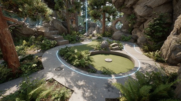 Arcade Mini-Golf Prototype: Custom Drag Aiming & Spline Guides in Unreal 5.6