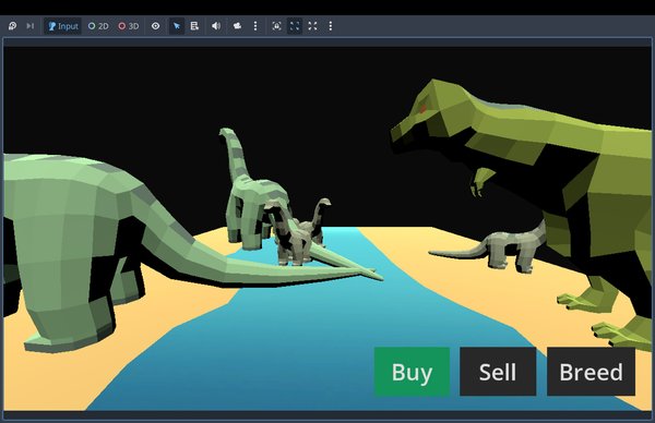 Jurassic Garden Incremental Relaxation 3D Game Template: Idle Simulation in Godot 4.6