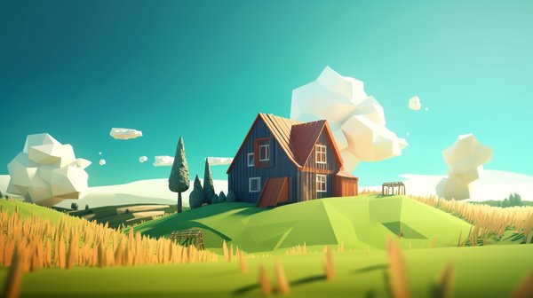 3D House Design in Blender: Make Low Poly Art for Unity!