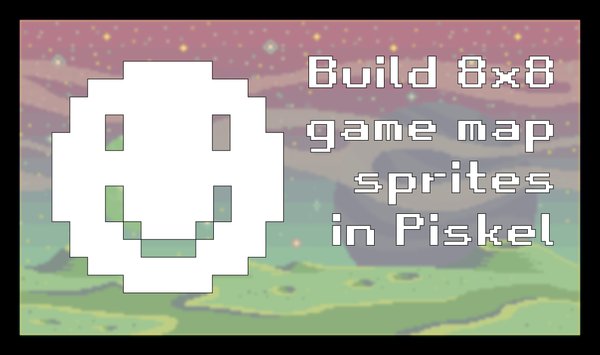Build 8x8 game map sprites in Piskel