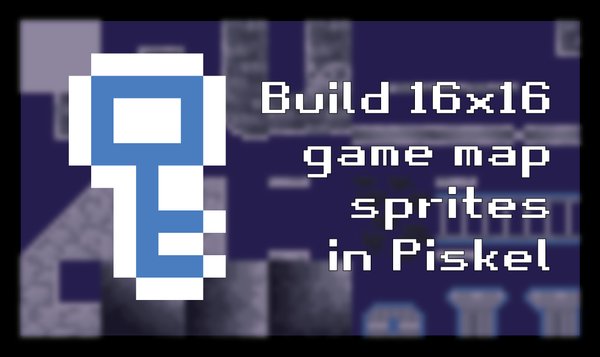 Build 16x16 game map pixel art in Piskel