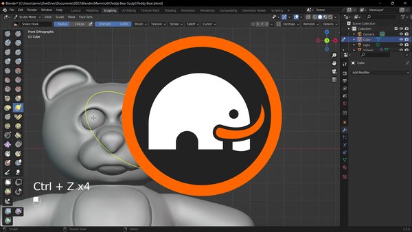 Sculpt an Advanced 3D Teddy Bear in Blender 3